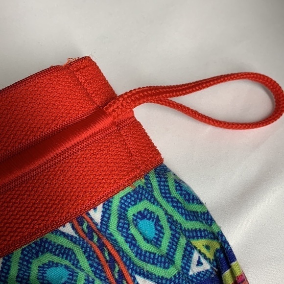 Esqualo Maxi Skirt Aztec Design Multi Colour Elastic Draw String Waist Size 2XL - Picture 4 of 8